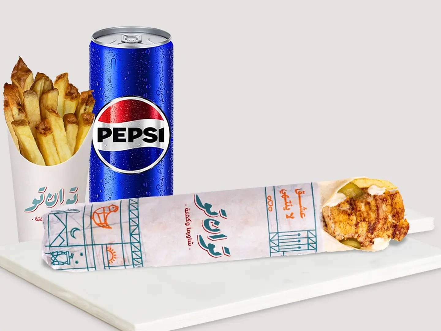 كومبو شاورما سوبر دجاج