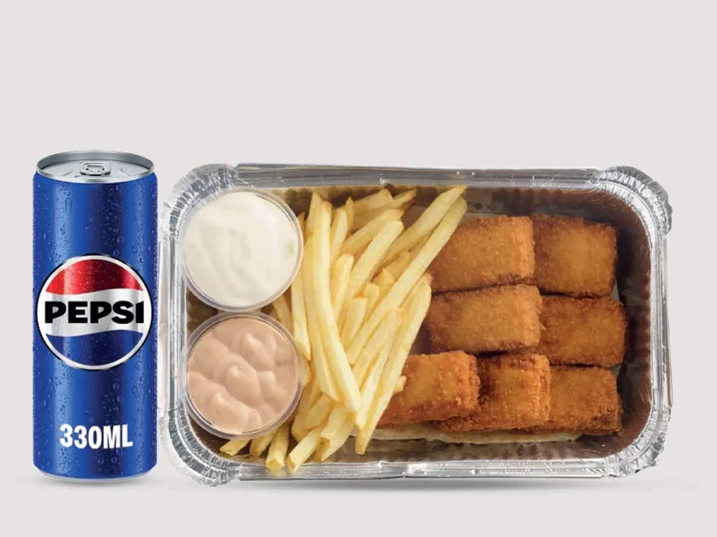 كومبو مسحب دجاج مع بيبسي