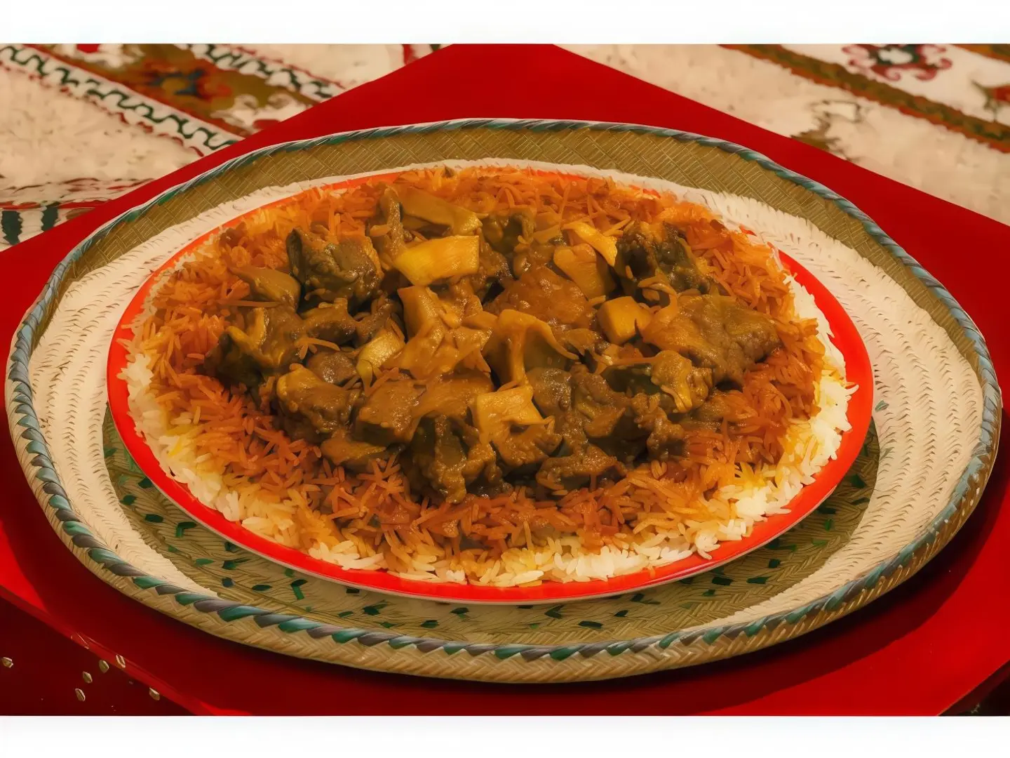 Hashi Meat With Spiced Rice