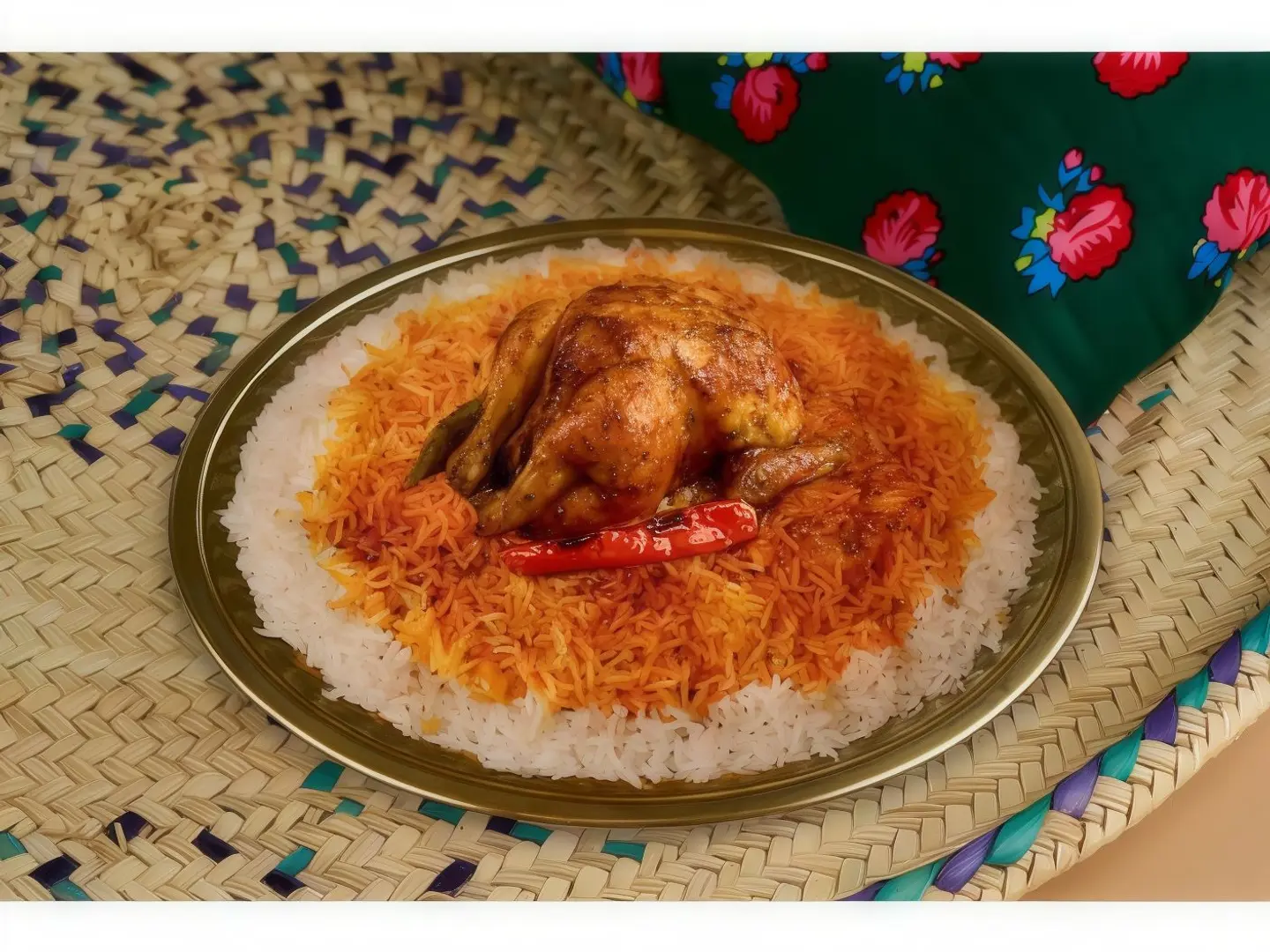 Grilled Chicken With Spiced Rice - Half Chicken
