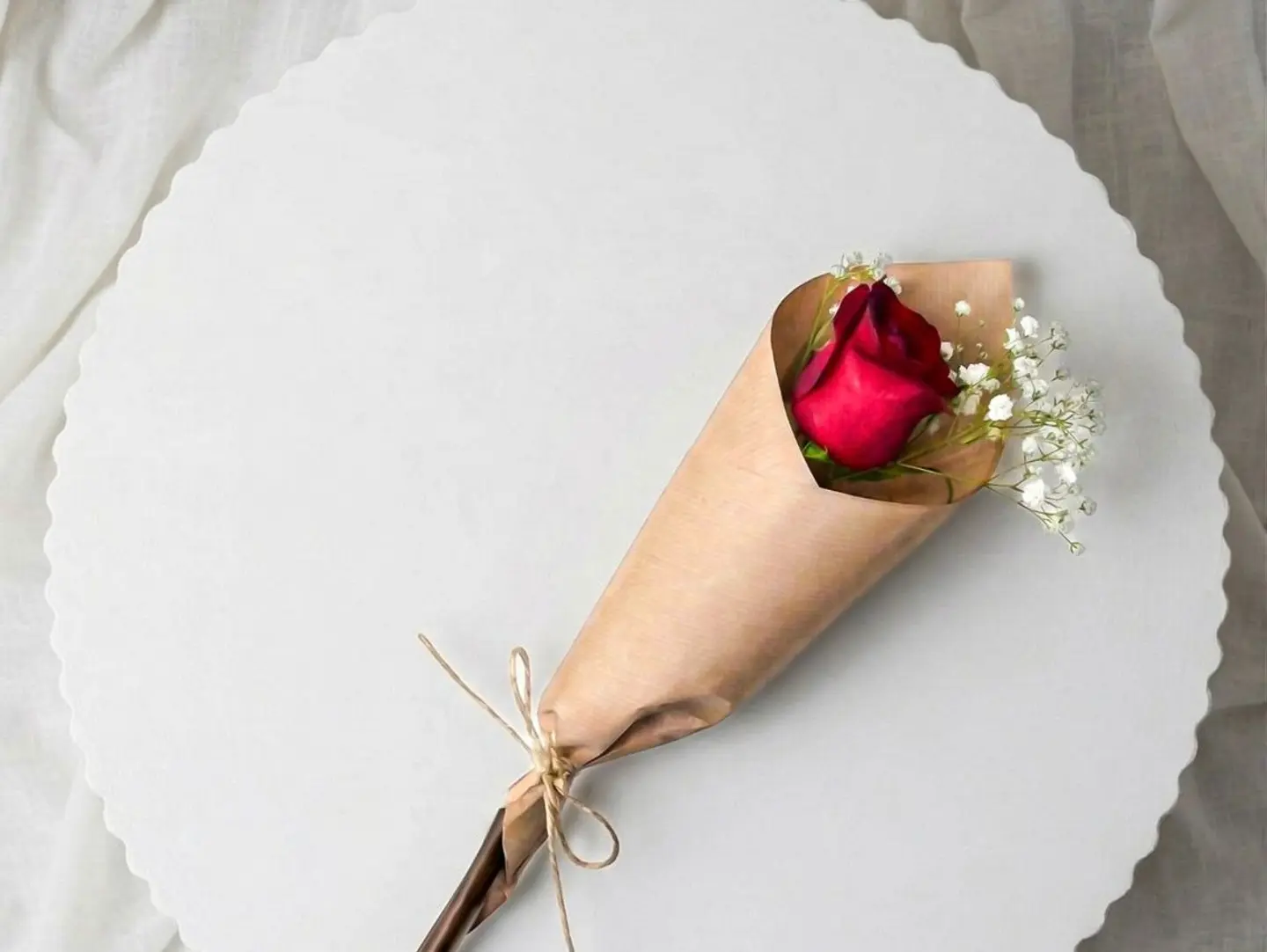 One Red Rose Bouquet