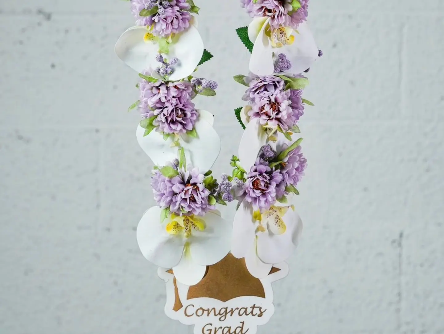 Purple Artificial Flower Necklace