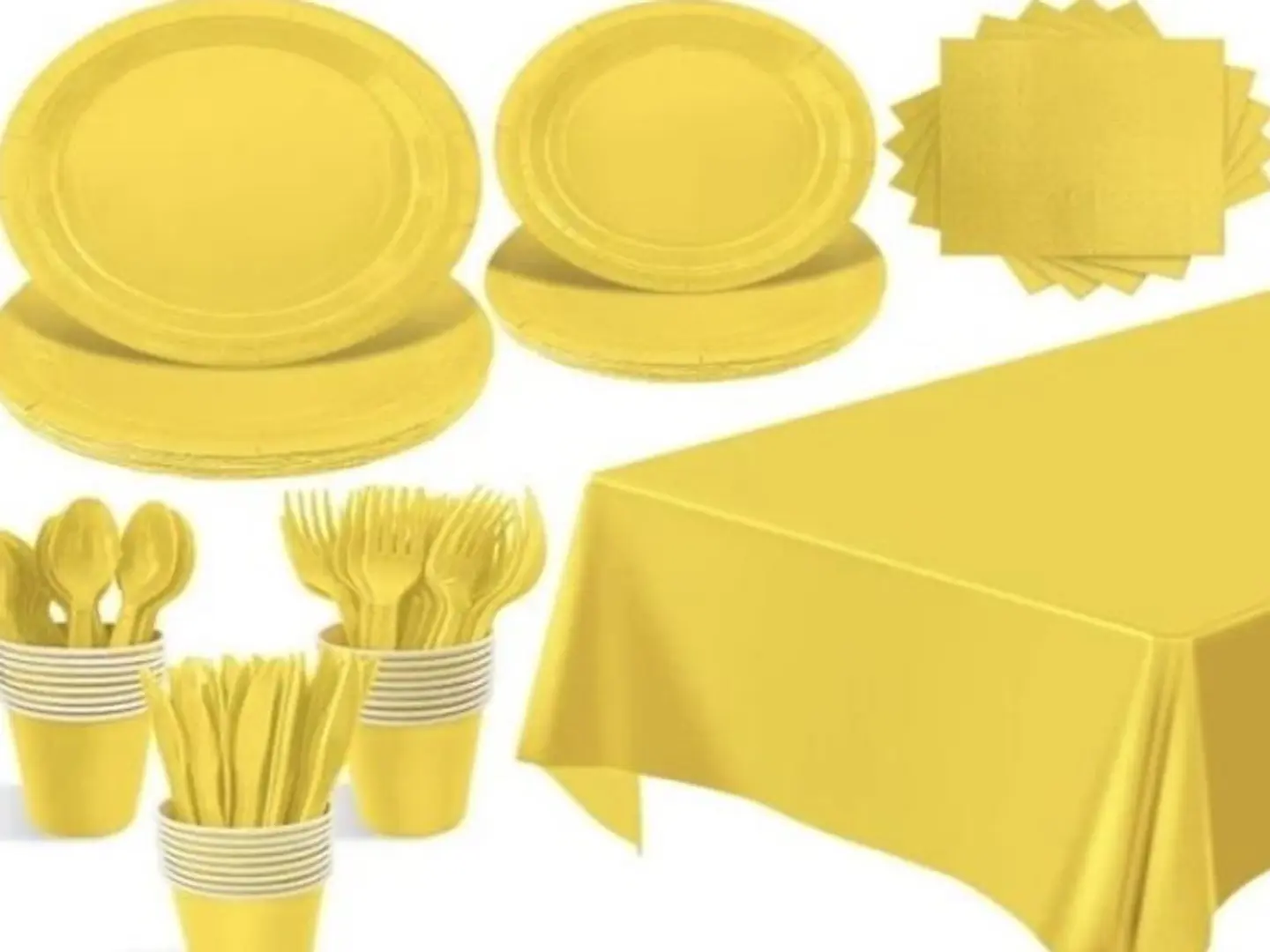 Yellow Party Supplies   10 Guests