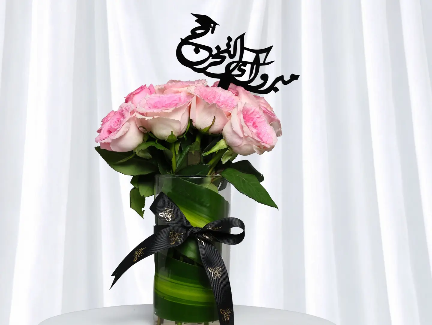 Graduation Roses Vase