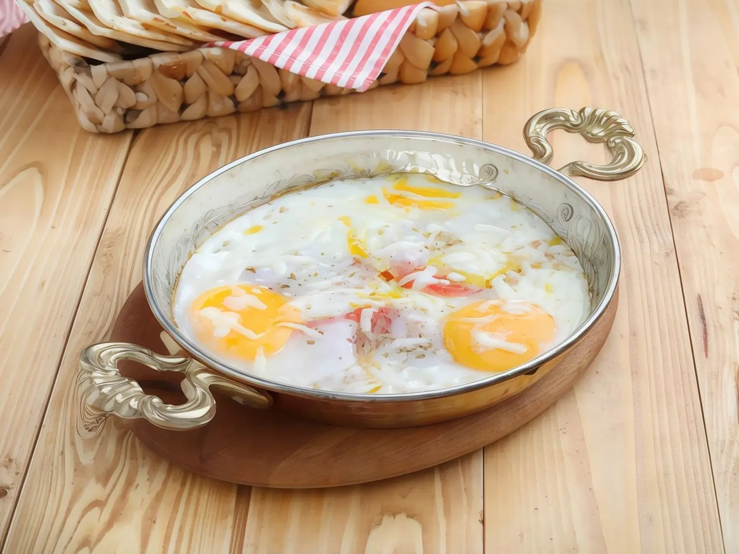 بيض بشرائح الطماط