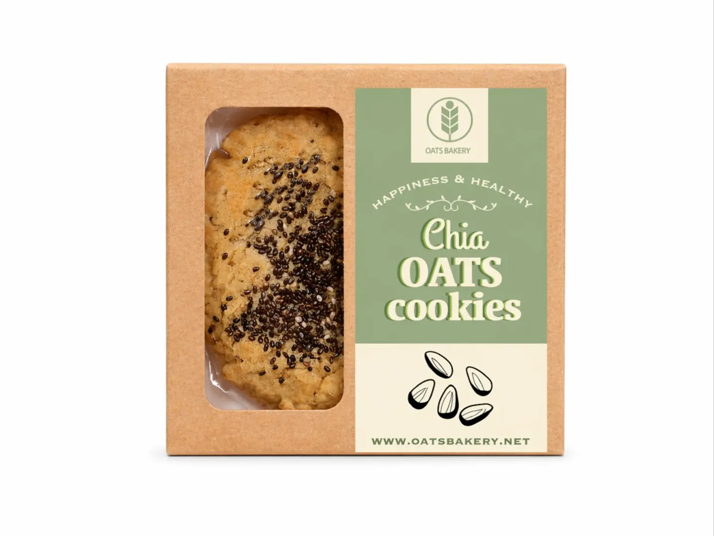 Oats Cookies With Chia Seeds