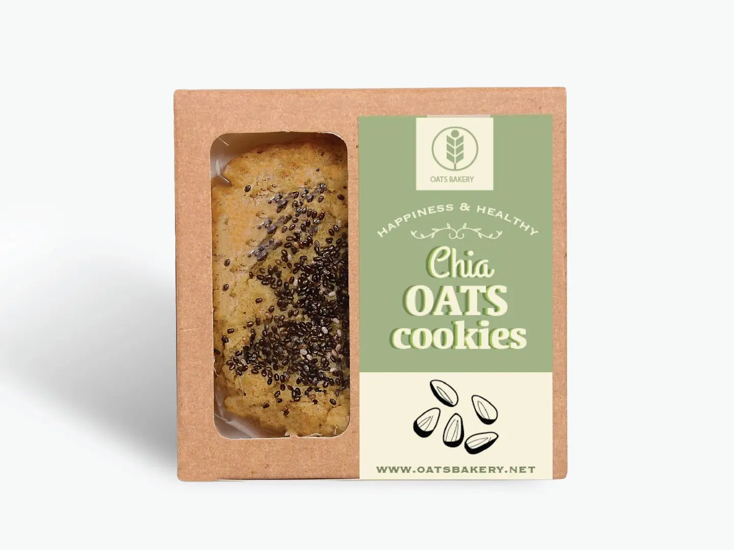 كوكيز الشوفان ببذور الشيا