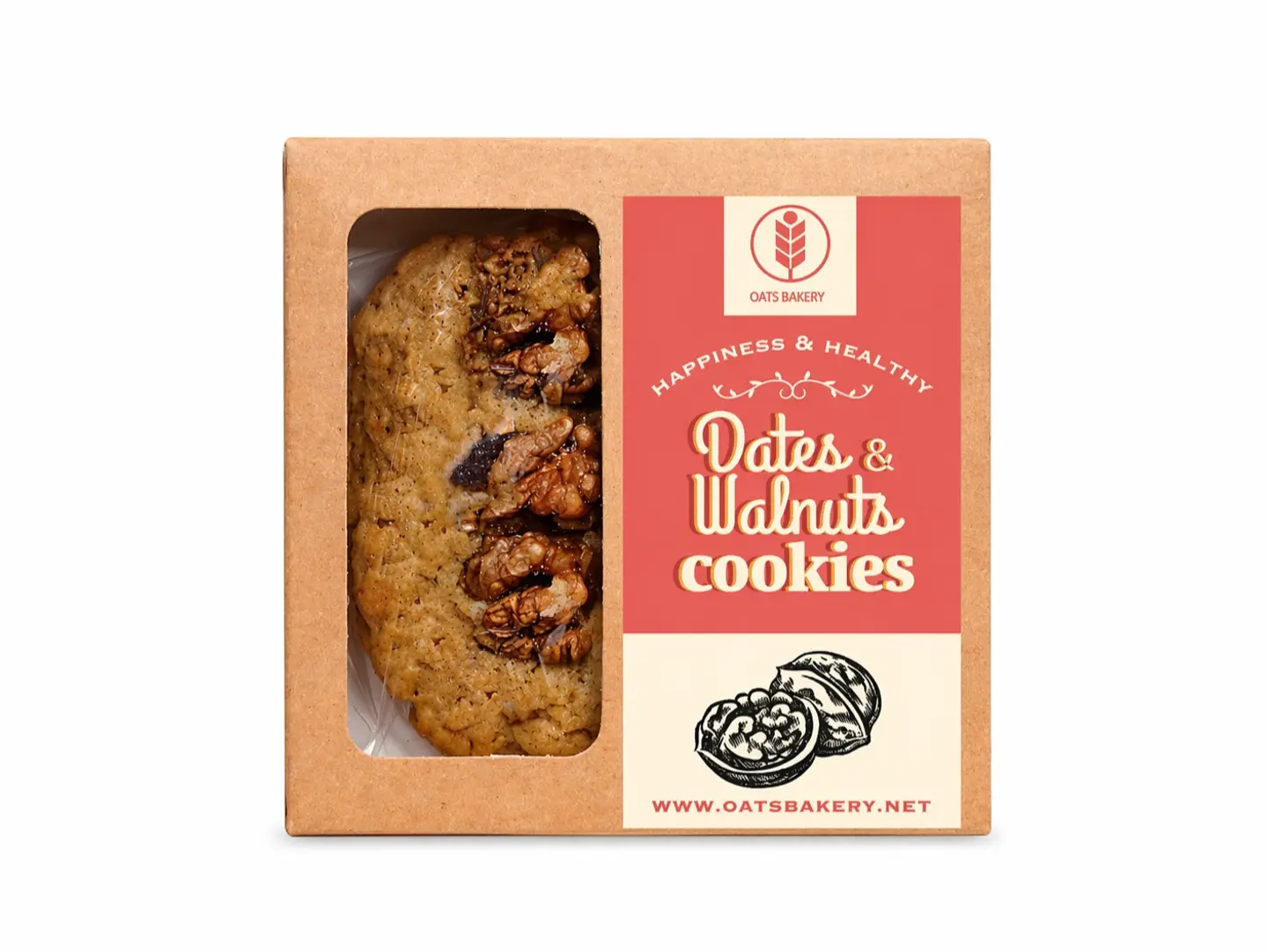 Dates & Walnut Oats Cookies