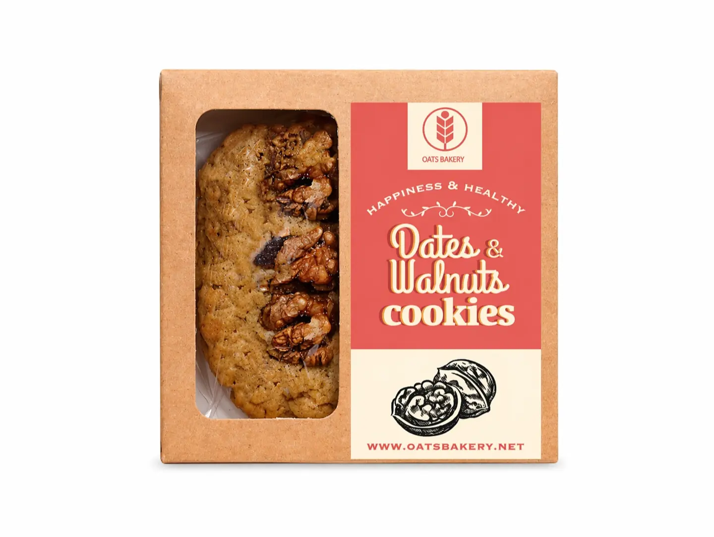 Dates & Walnut Oats Cookies