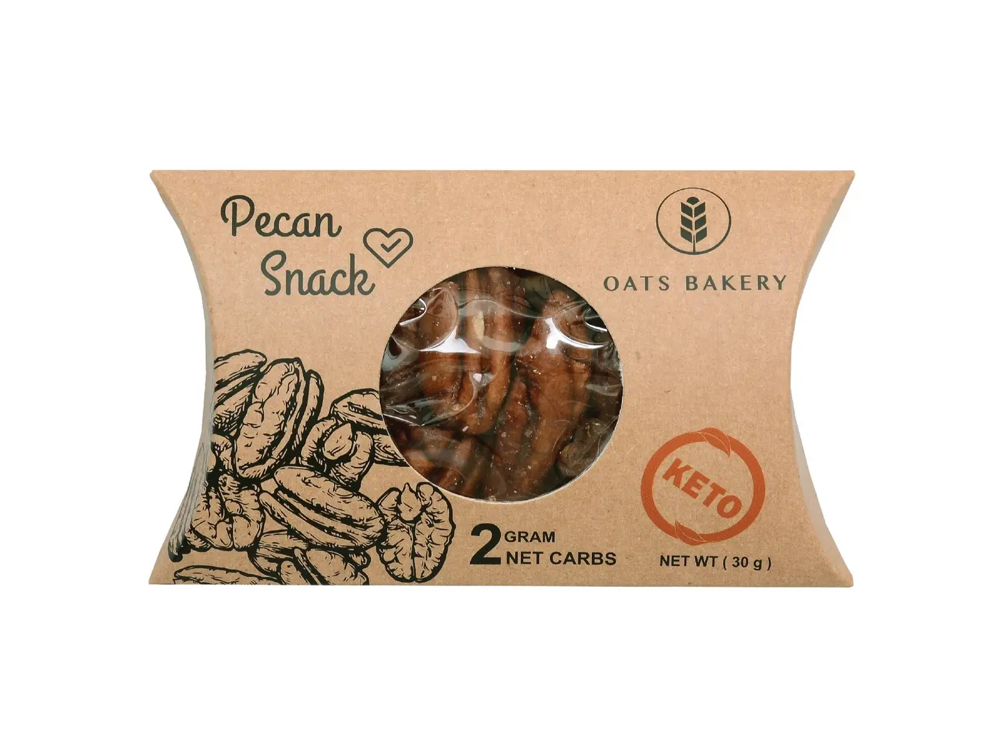 مقرمشات جوز البيكان كيتو