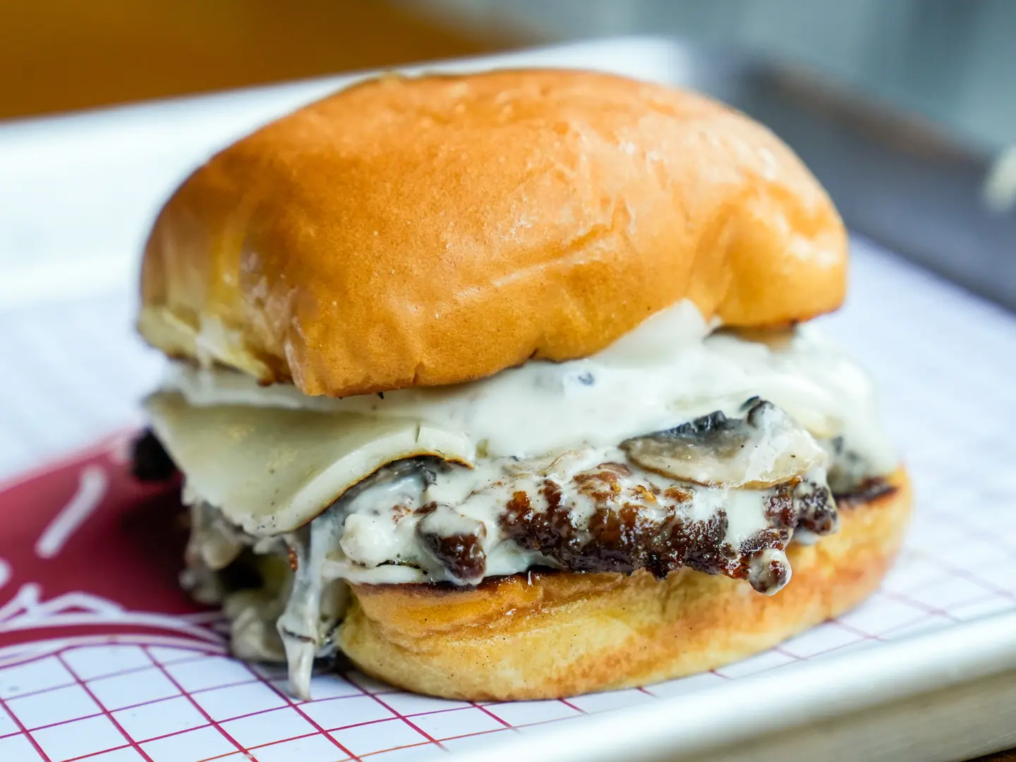 Mushroom Swiss Burger