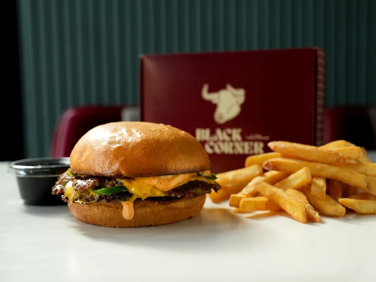 Box Green Beef Burger