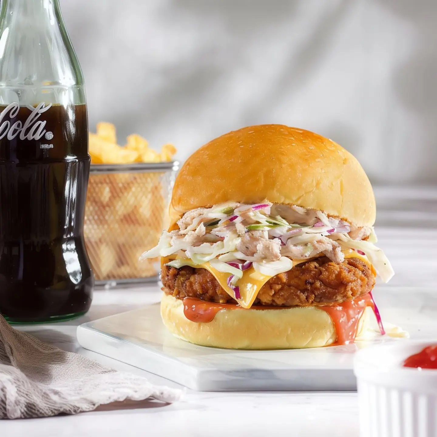 Crispy Chicken Burger Meal