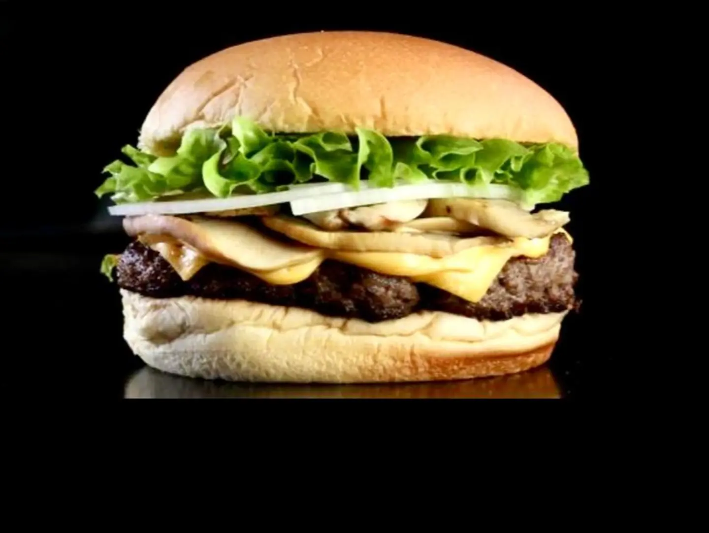 Mushroom Burger Sandwich