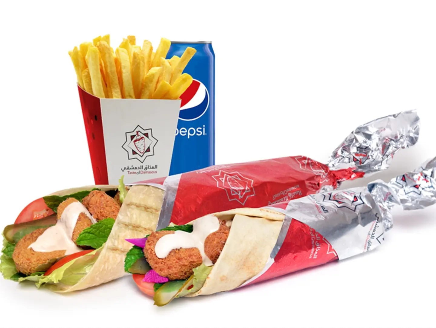 Mixed Falafel Meal With Pepsi