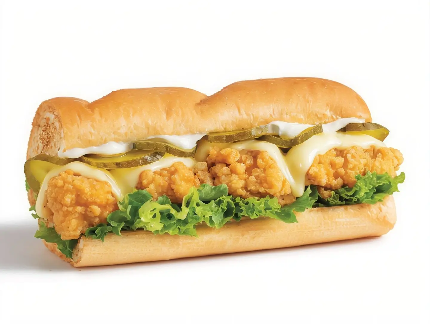 Crumbed Chicken Sub Roll