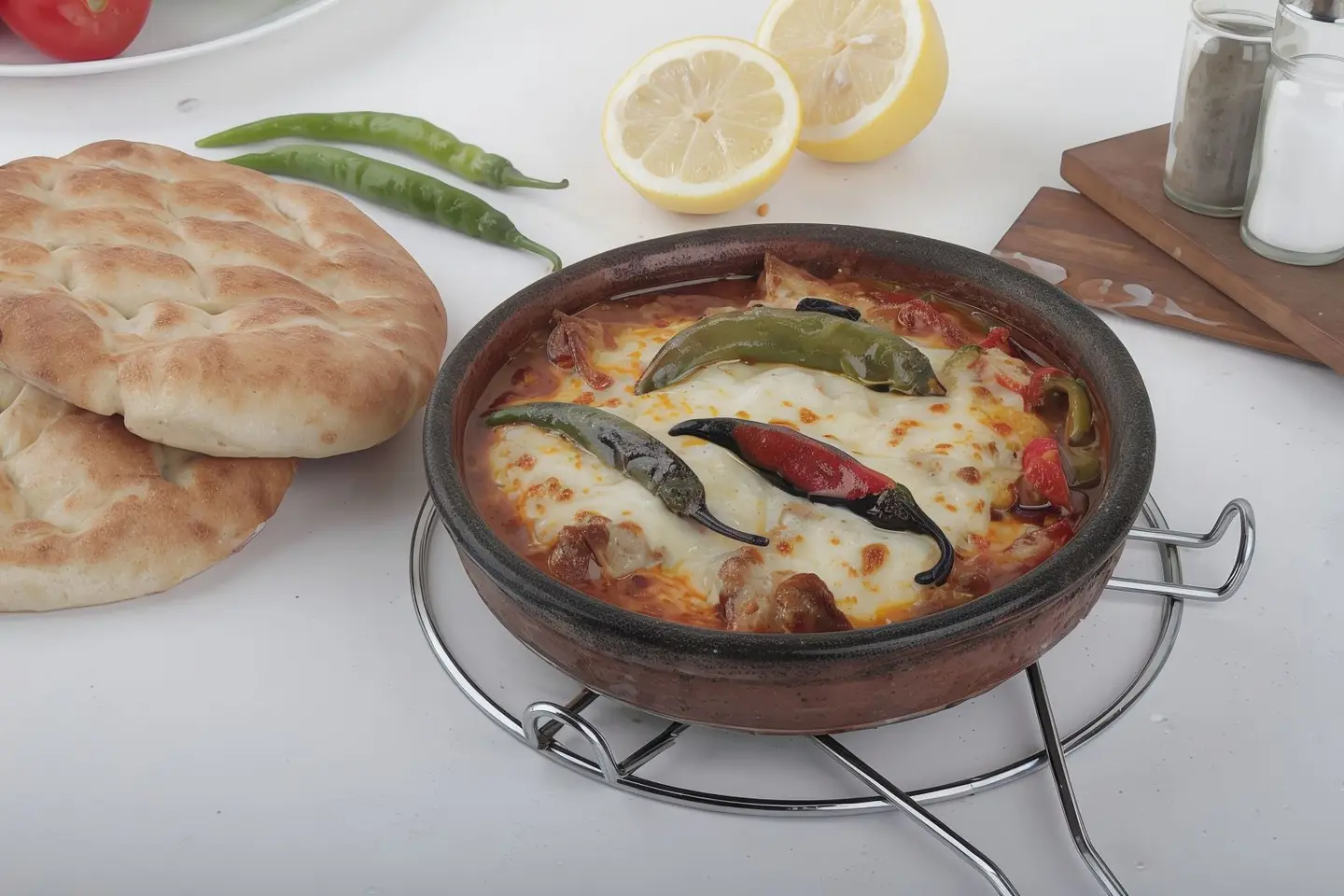 طاجن لحم بالجبنة