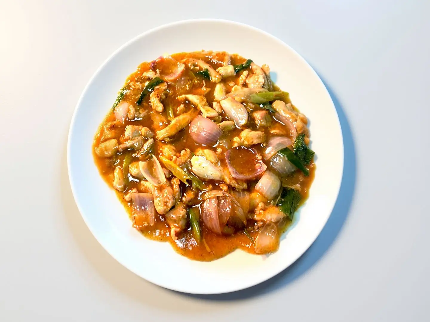 دجاج حار مع البصل  ل