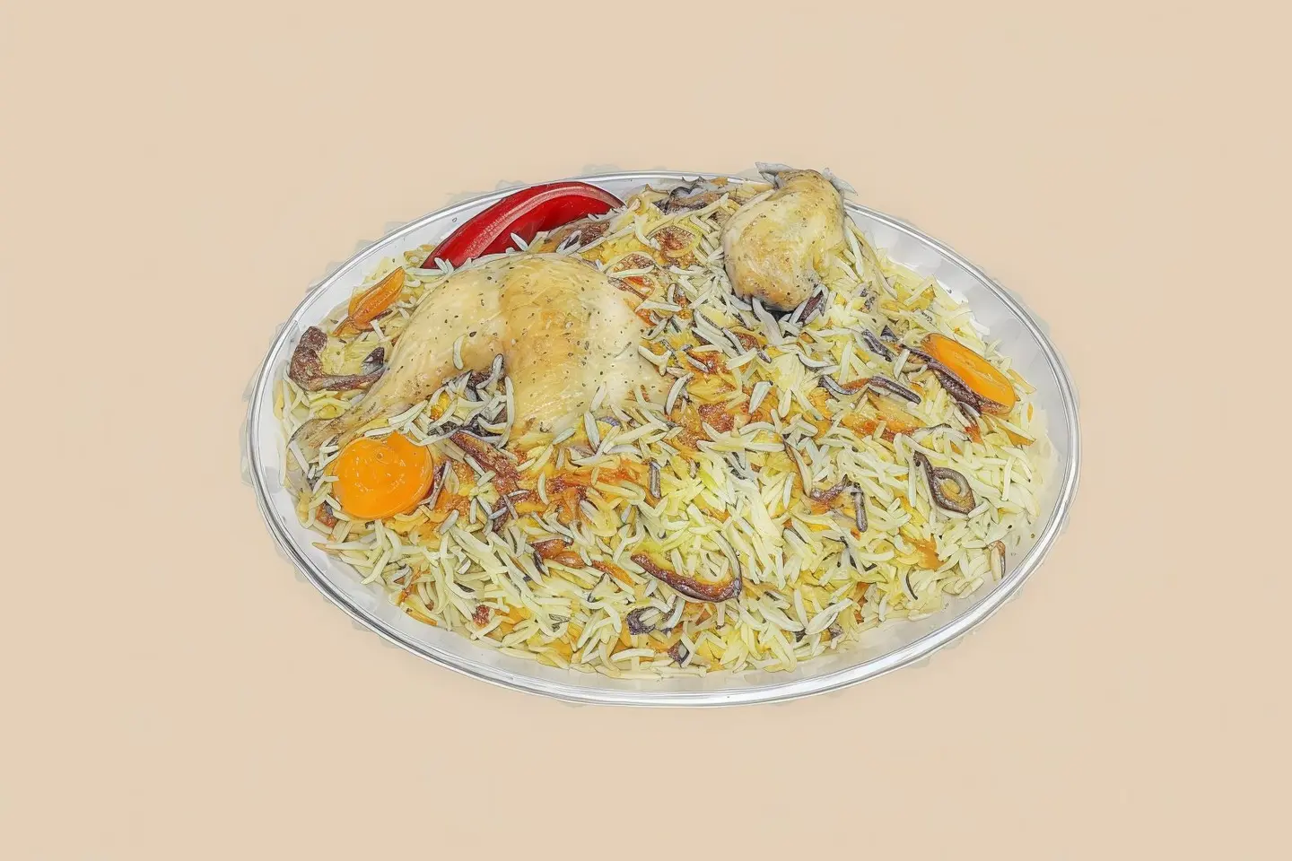 Half Chicken Biryani