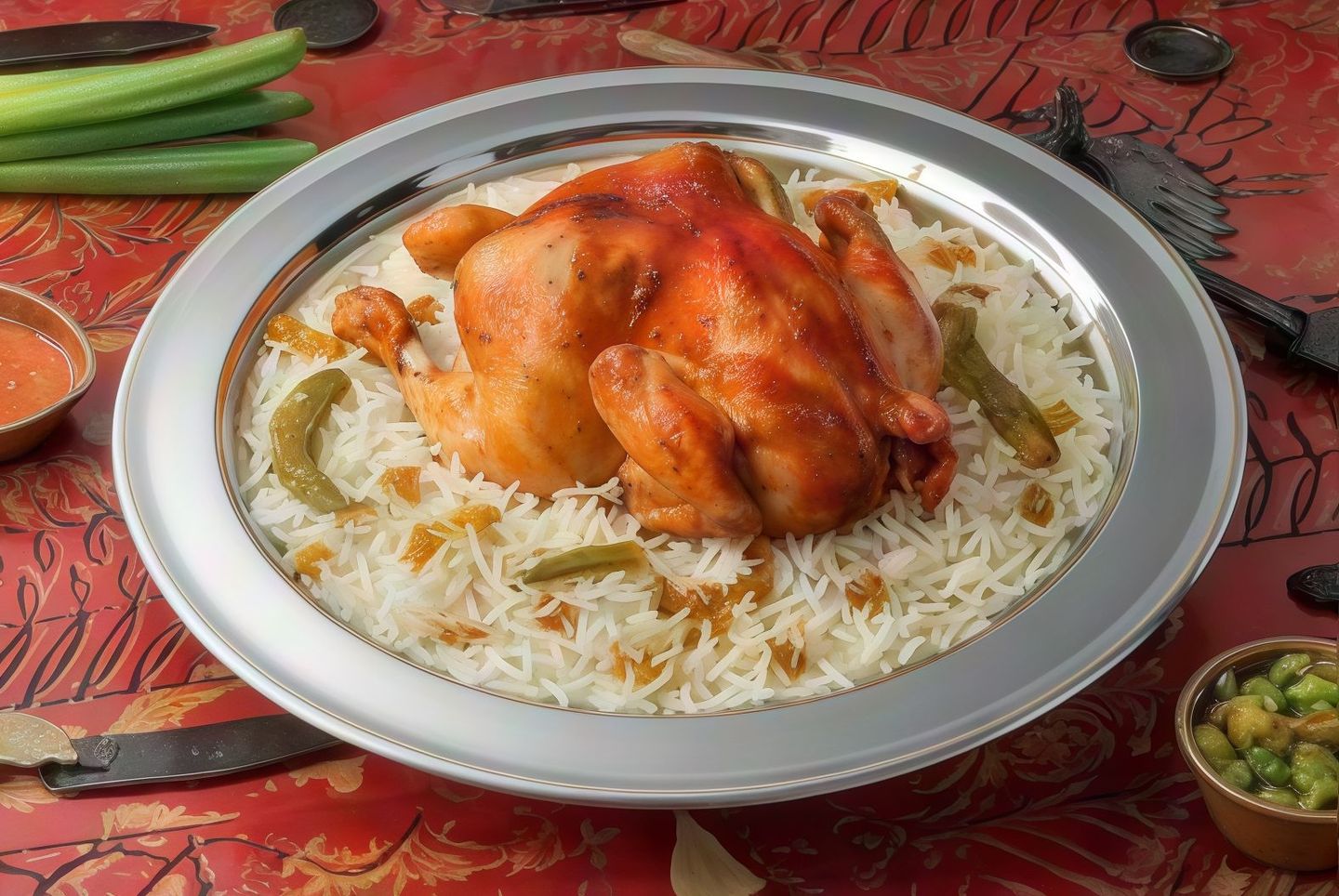 مندي دجاج - نصف حبة
