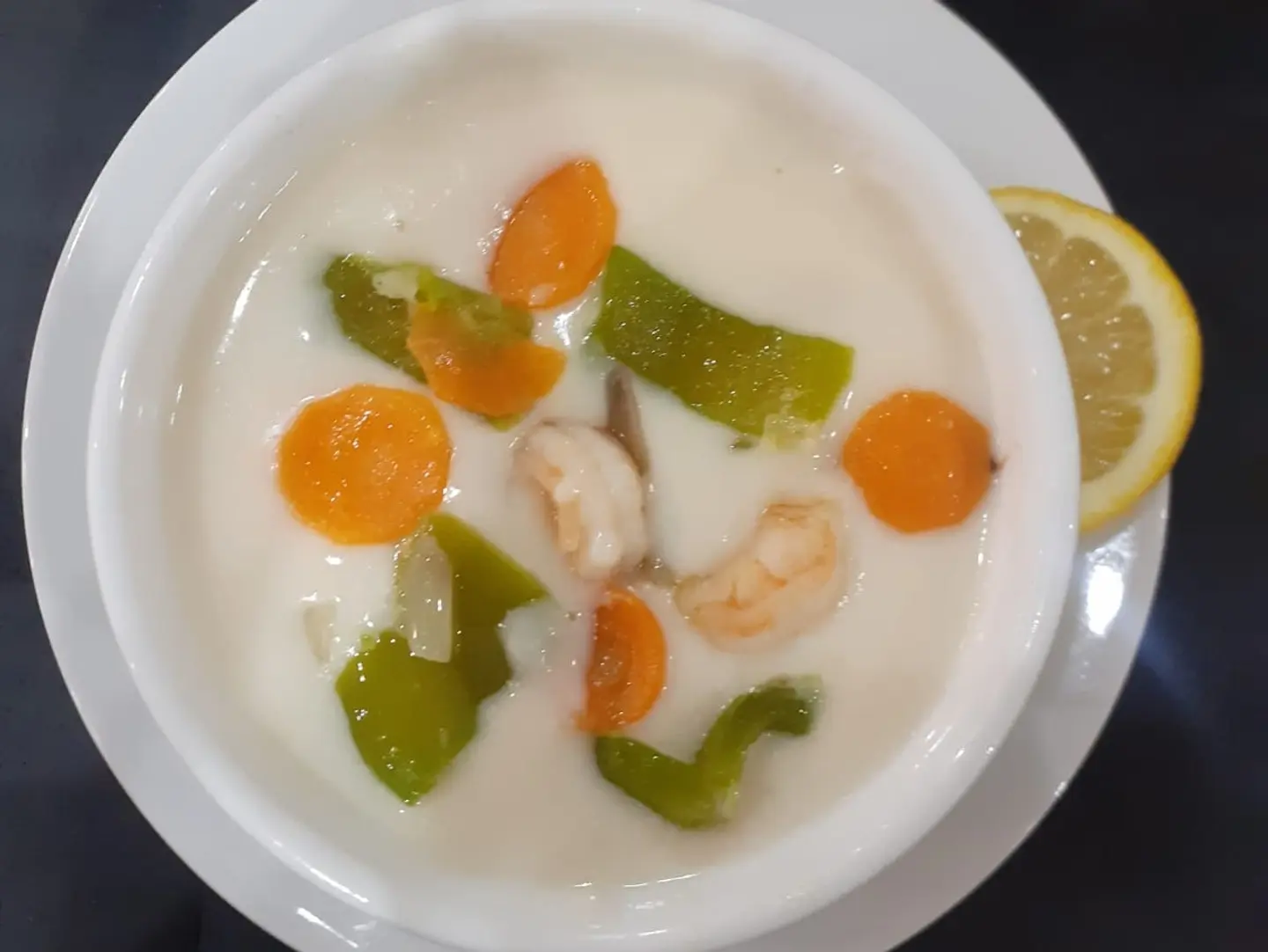 Cream Of Shrimp & Vegetable Soup