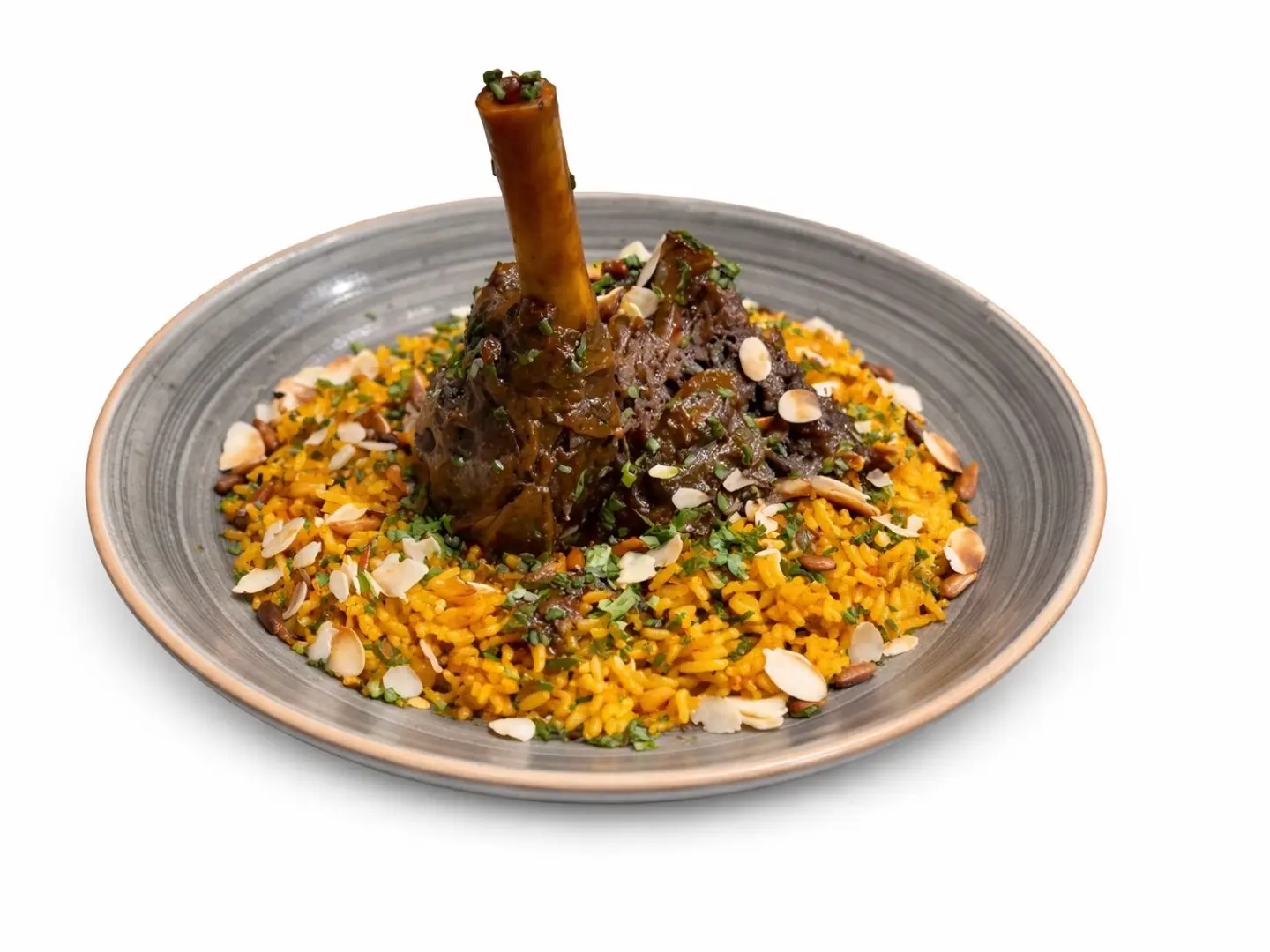 لامب شانك مع ارز الاحمر