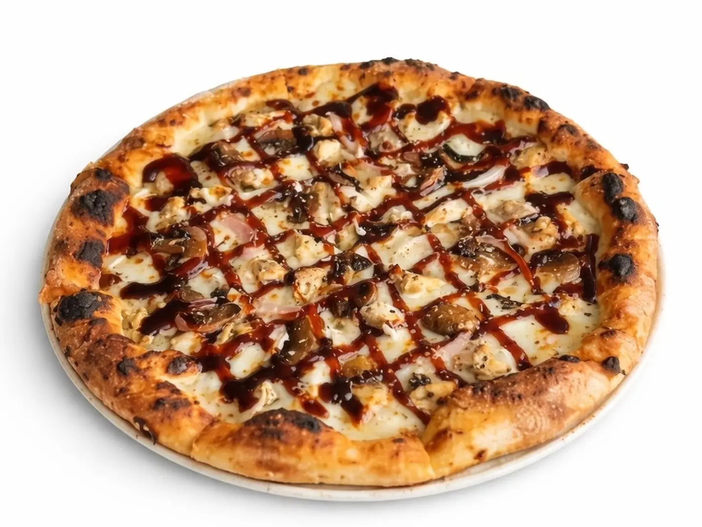 بيتزا الباربيكيو بالدجاج