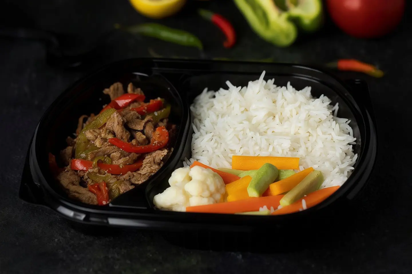 Rice Meal With Beef Fajita