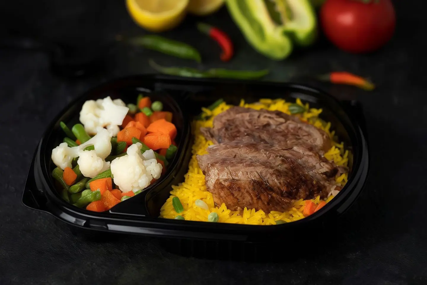 Rice With Beef Steak