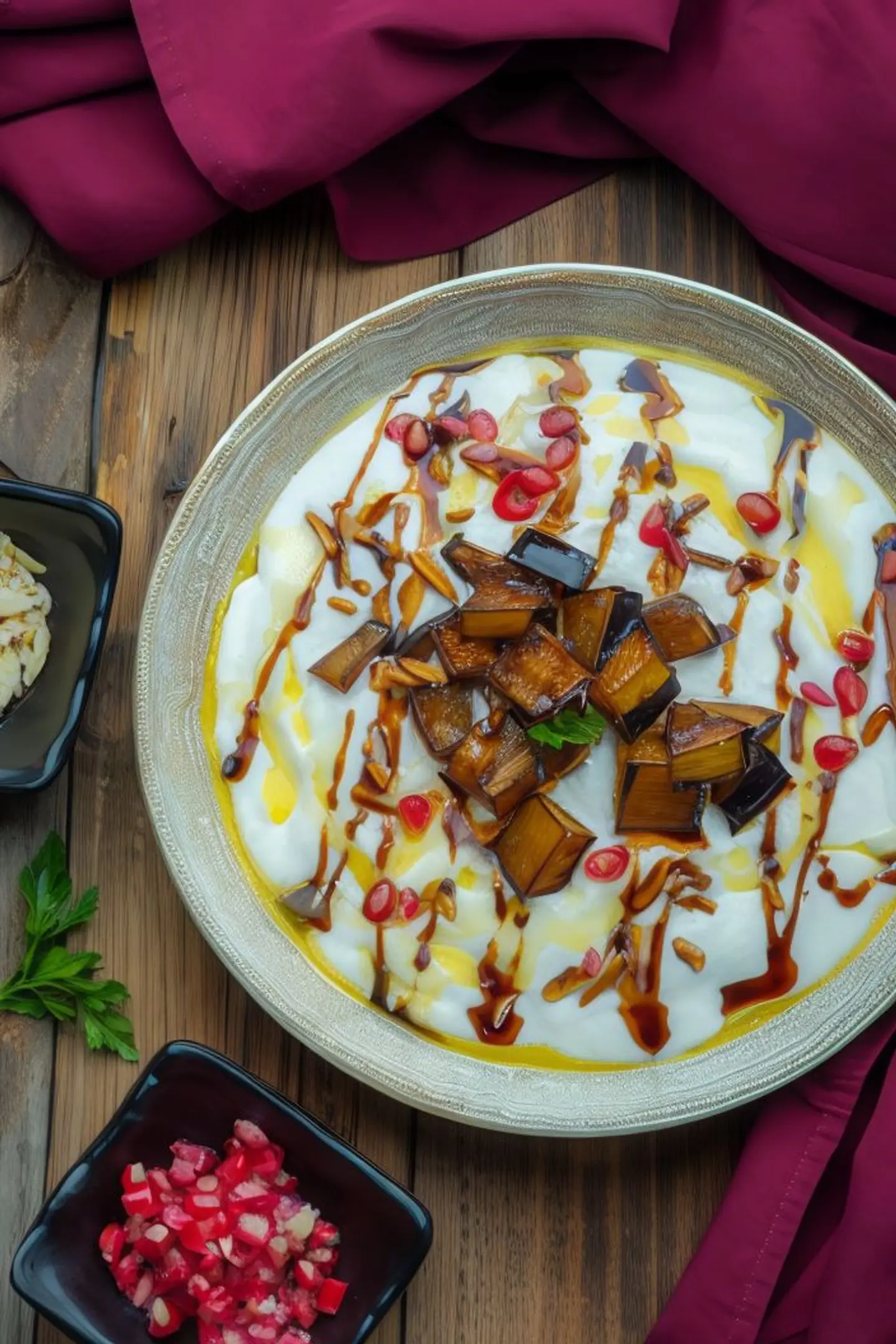 فتة باذنجان