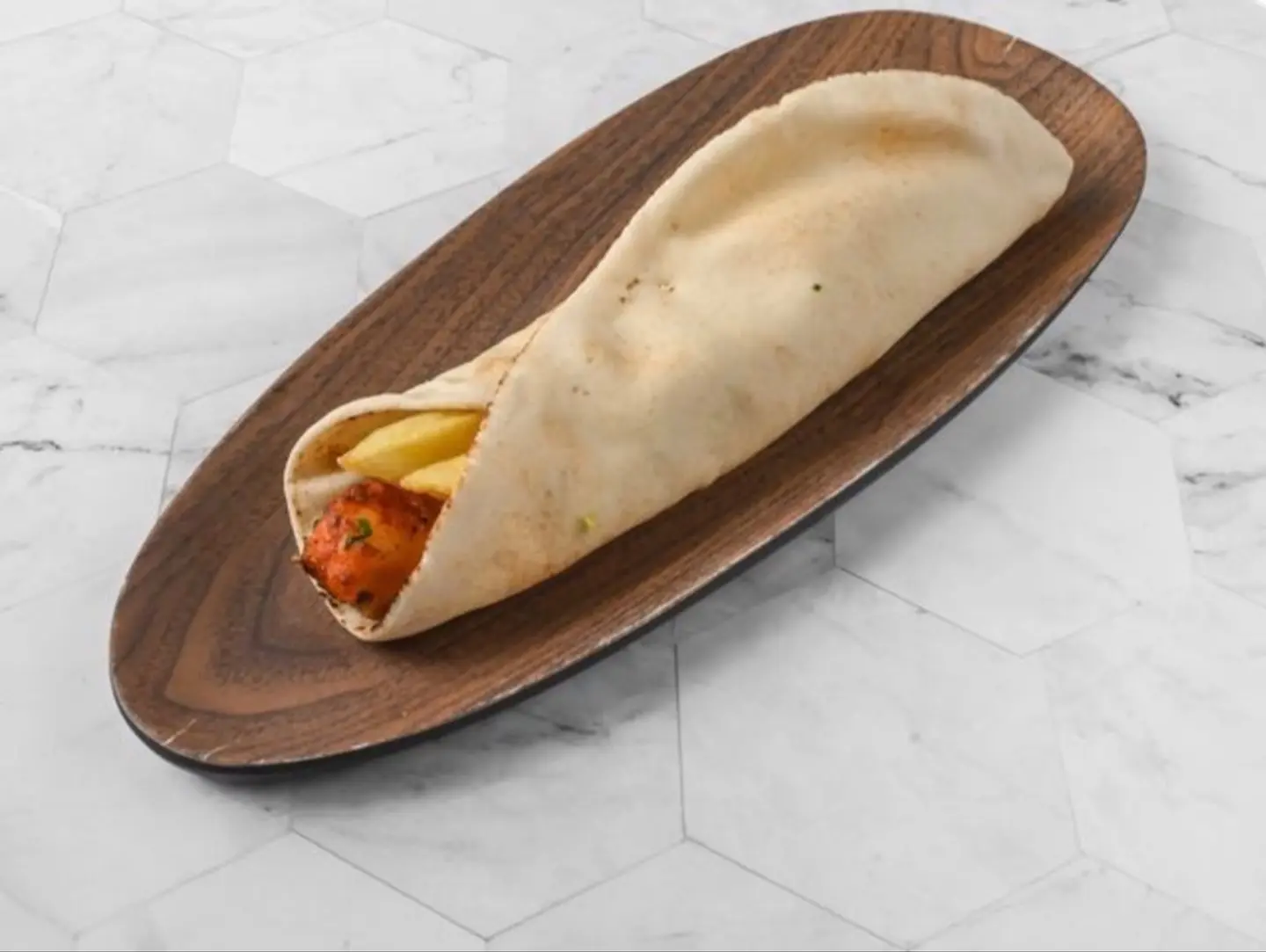 Double Meat Kabab Sandwich - Plain