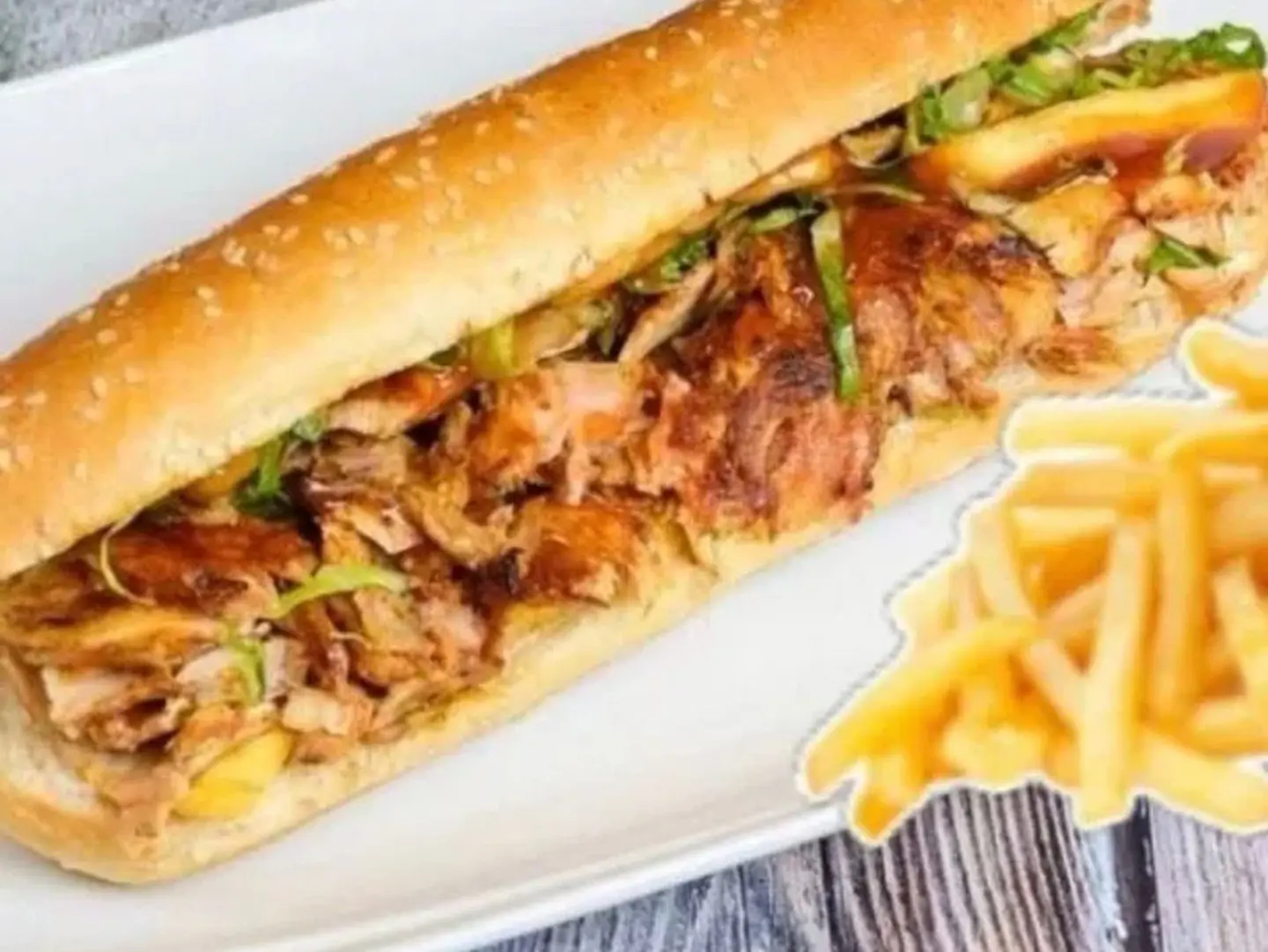 Shawarma Meal With Appetizers And A Drink