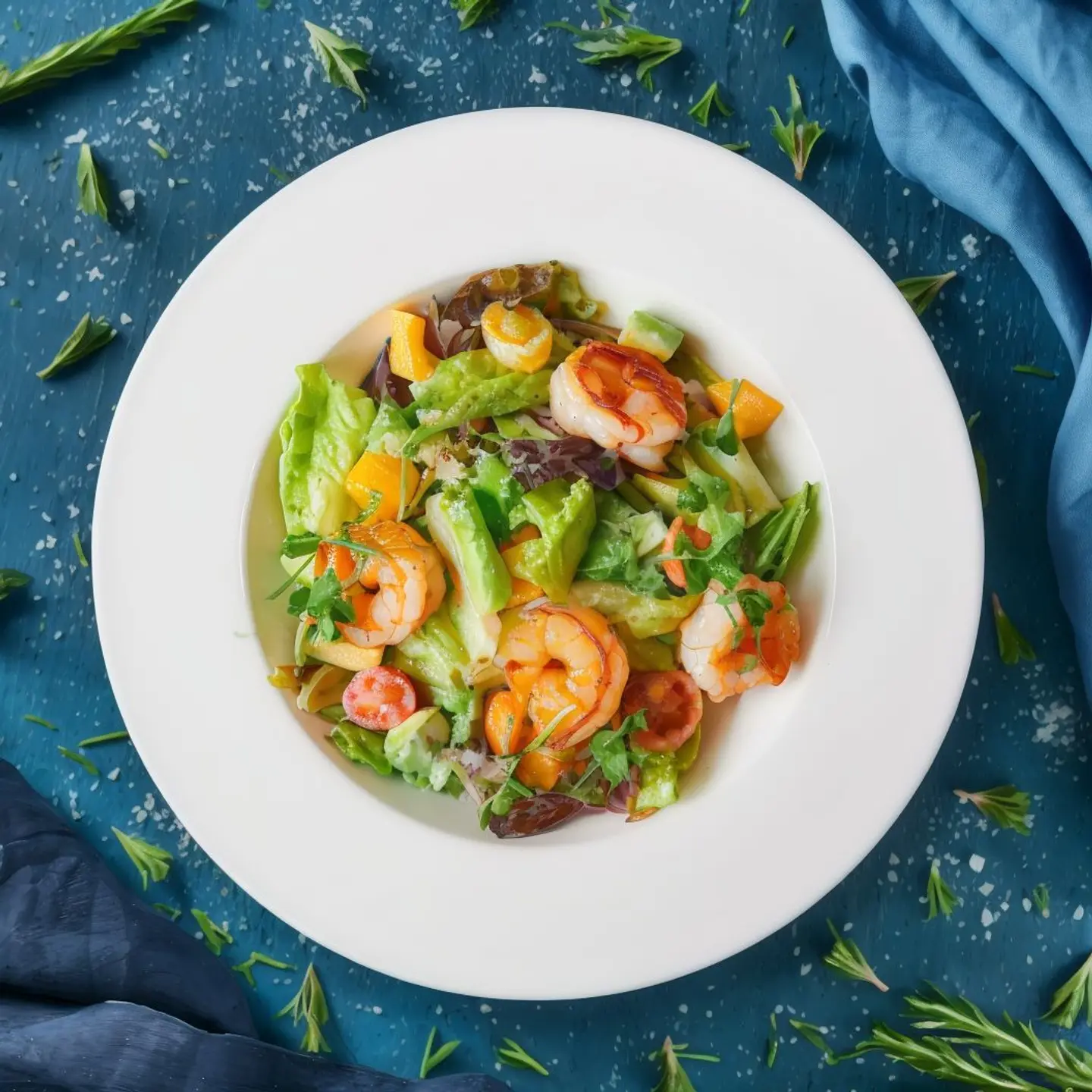 Prawn Mango Avocado Salad