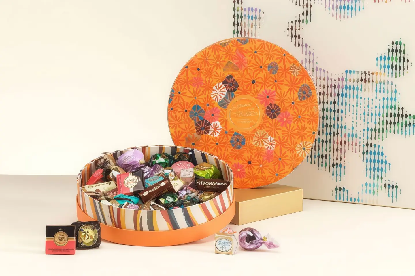 Murrine Orange Medium Hamper With Assorted Chocolates