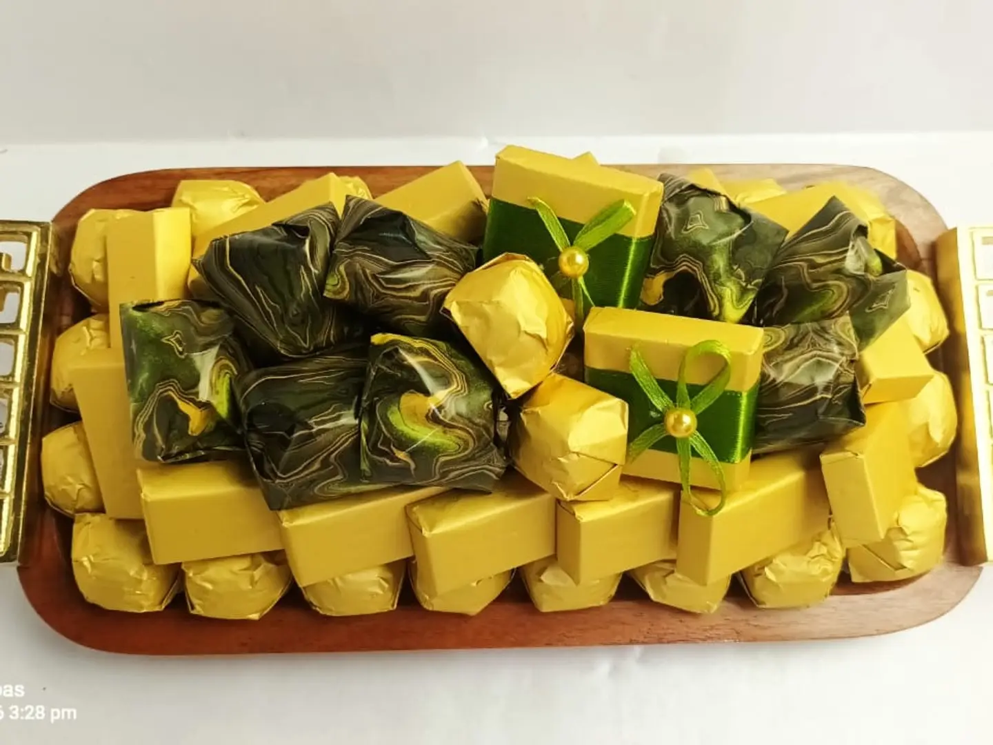 صينية شوكولاته خشب مستطيل ٣٦١٧٤