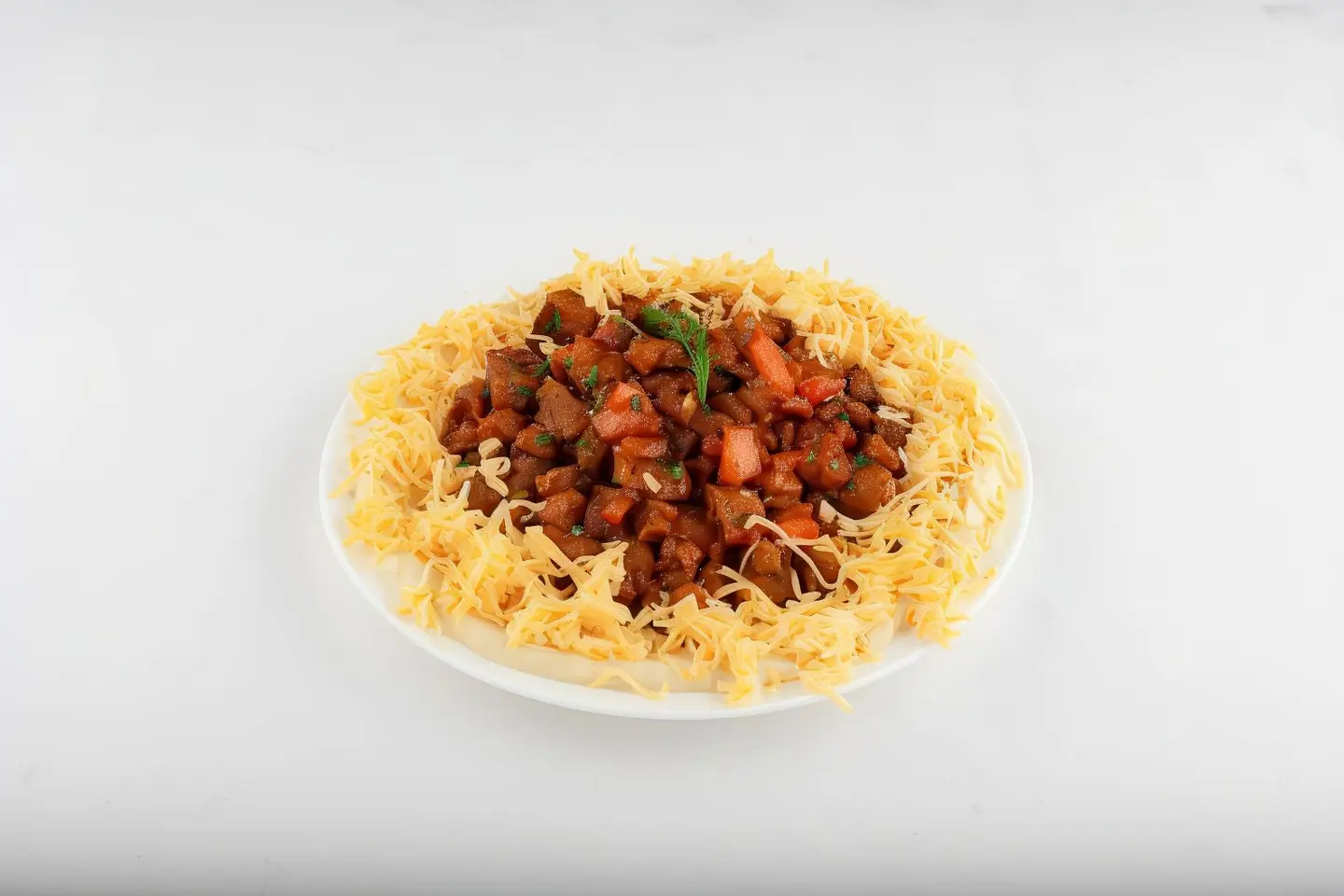 مقلقل لحم بالجبن الشيدر