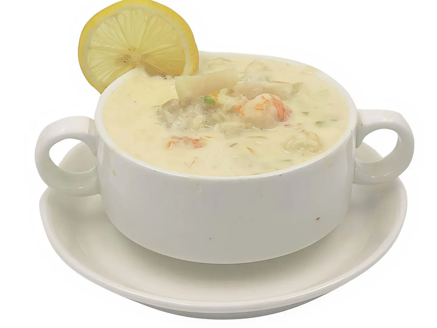 شوربة ثمار البحر بالكريمة