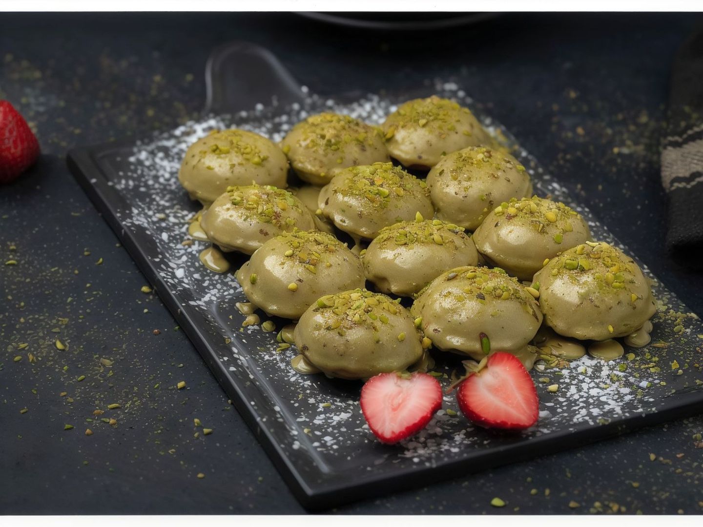 ميني بان كيك بستاشيو