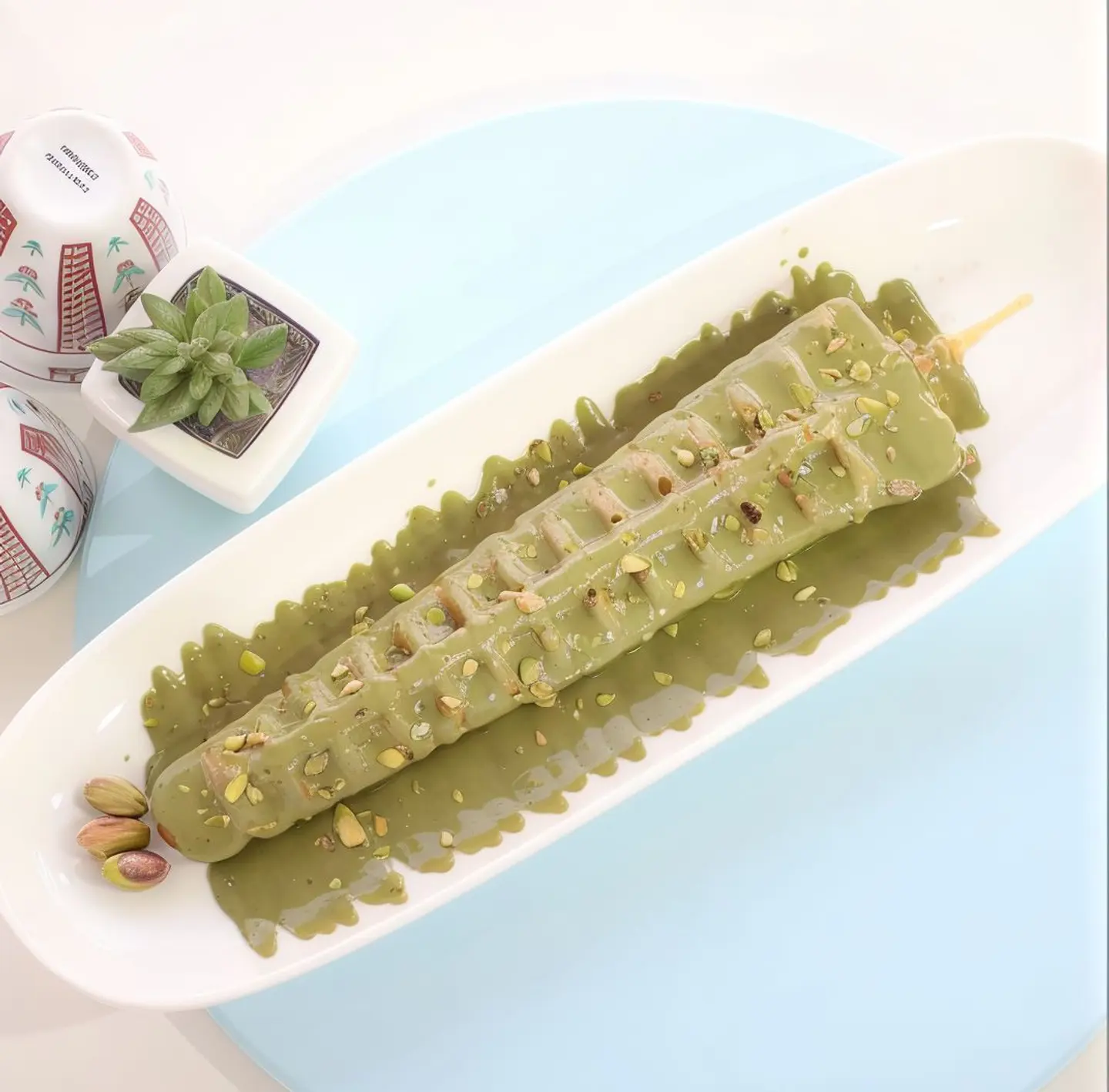 Pistachio Waffle Steak