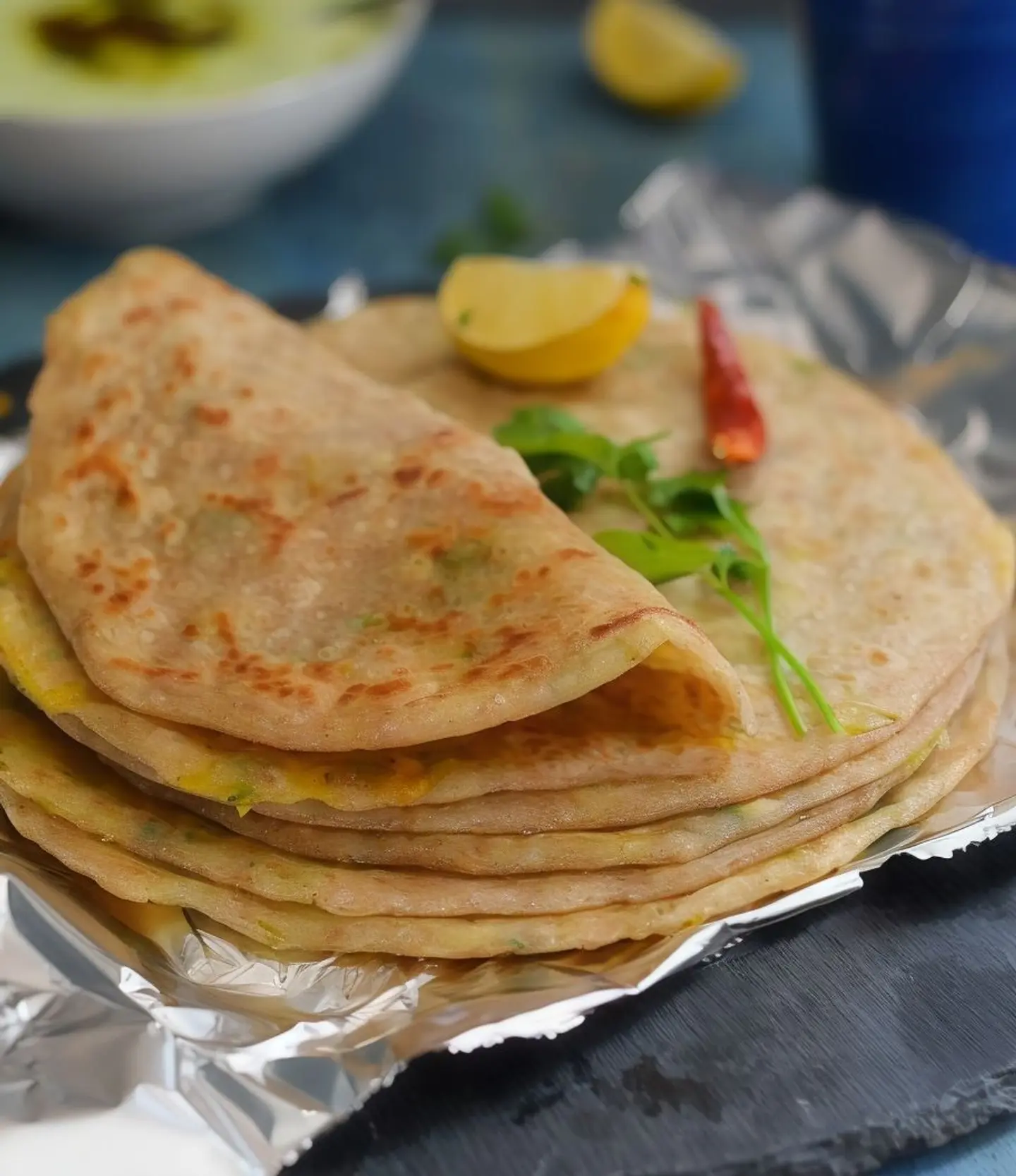 براتا محشوة بالبطاطس