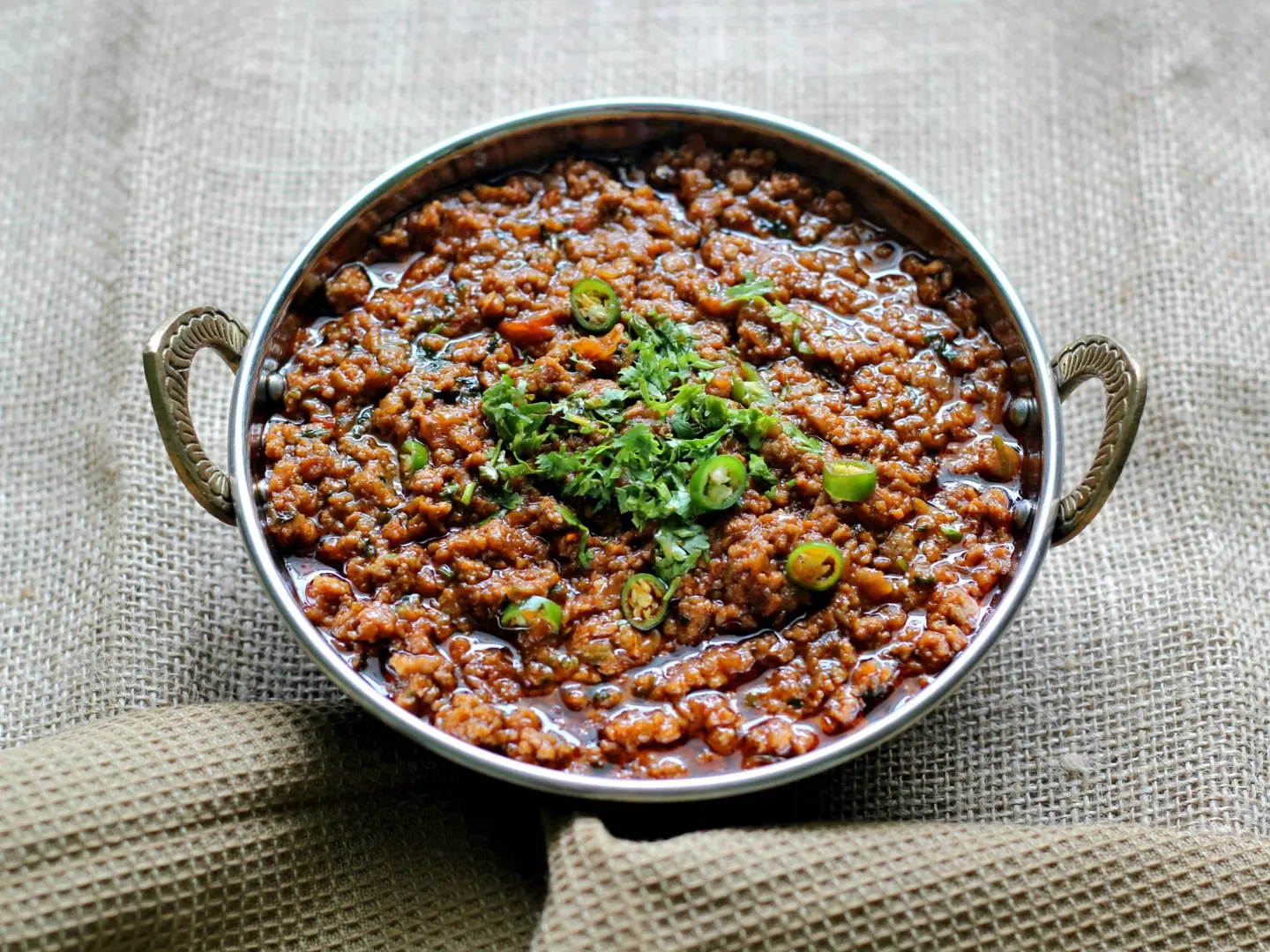 لحم مفروم المقلي