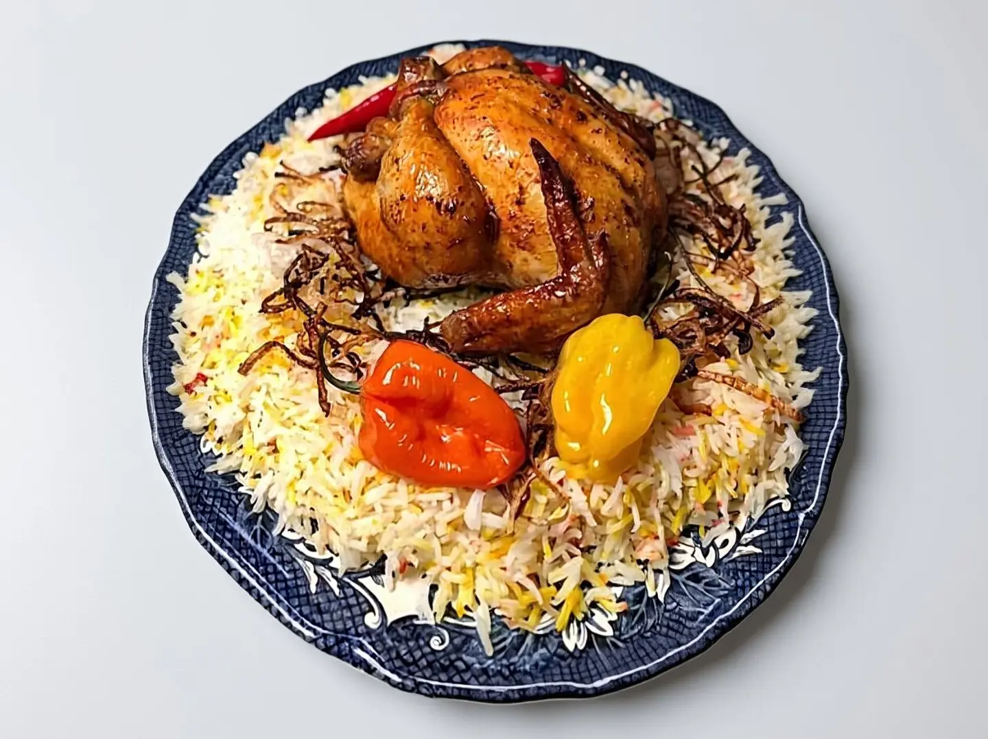 A Whole Chicken Shawaya With Rice