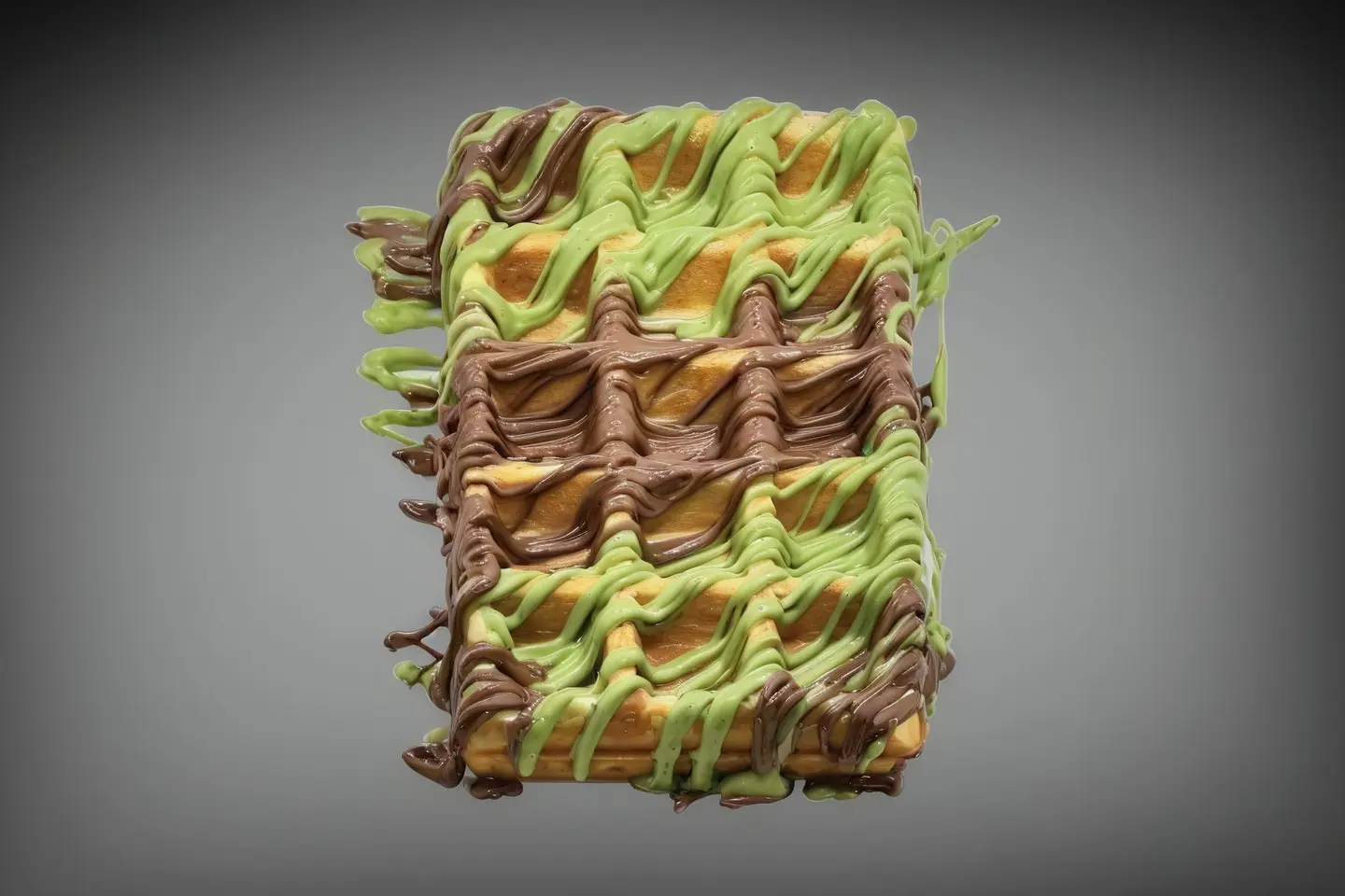 Waffle Nutella And Pistachio