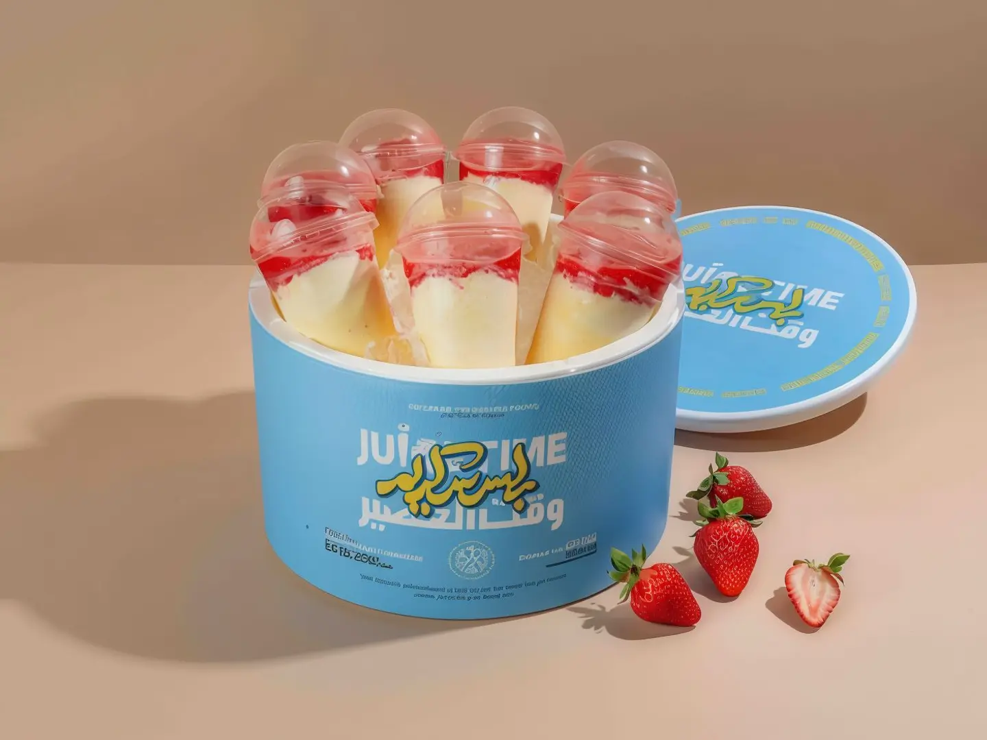 Strawberry Ice Cream Box