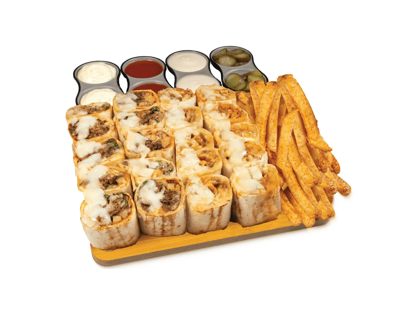 شاورما كبير السلاطين مشكل دجاج ولحم غنم نعيمي بالجبنة