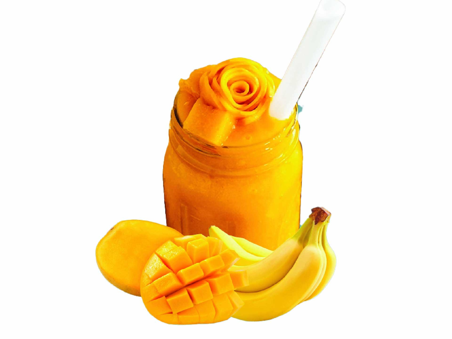 موز ومانجو حليب