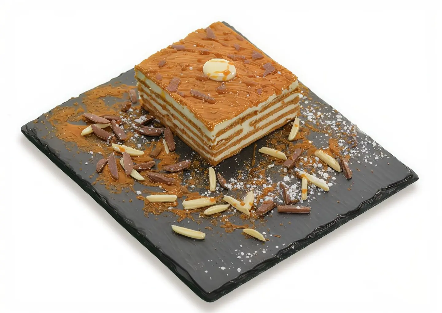 كيك كرسبى كراميل