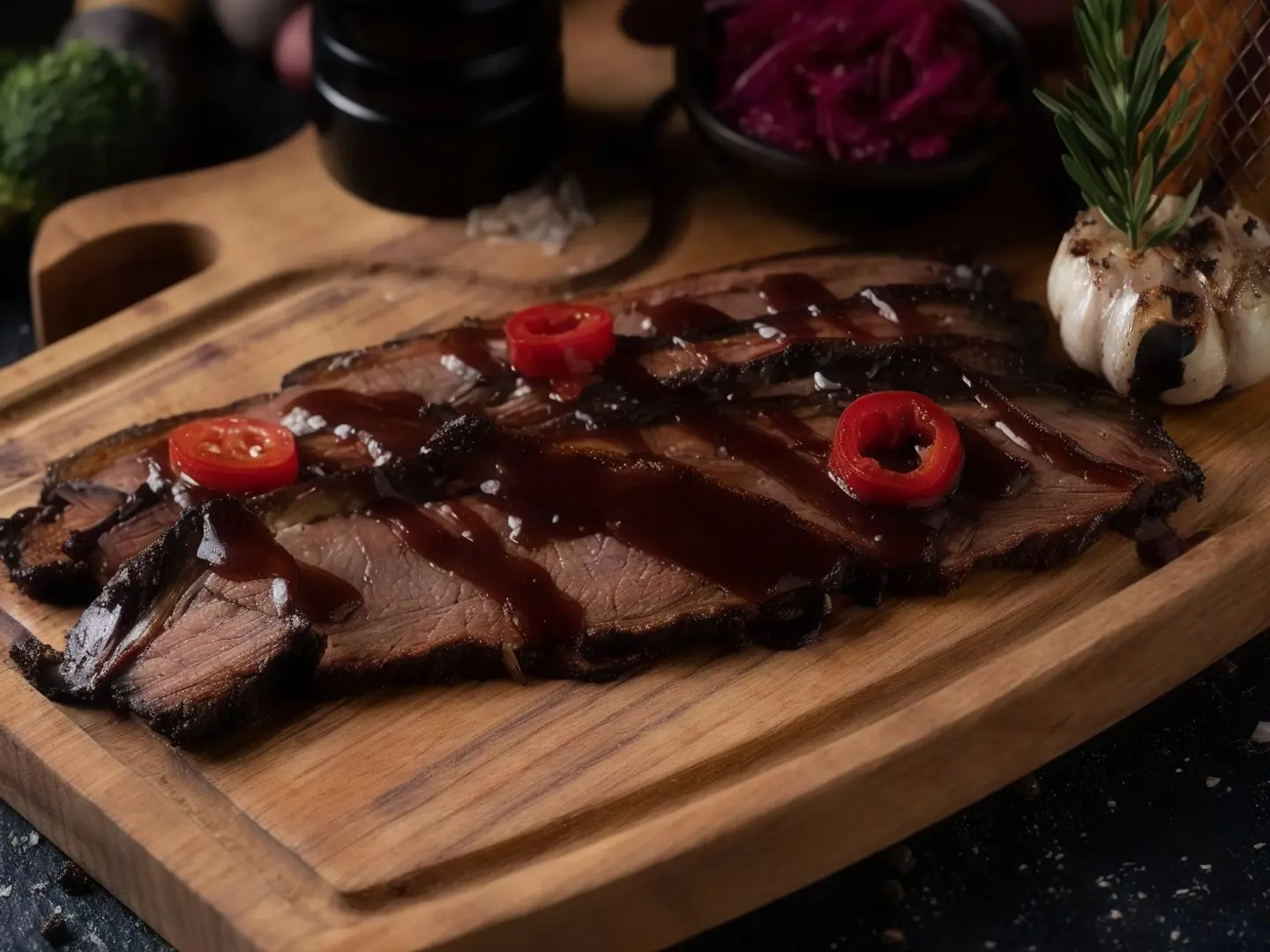 Smoked Brisket Slices