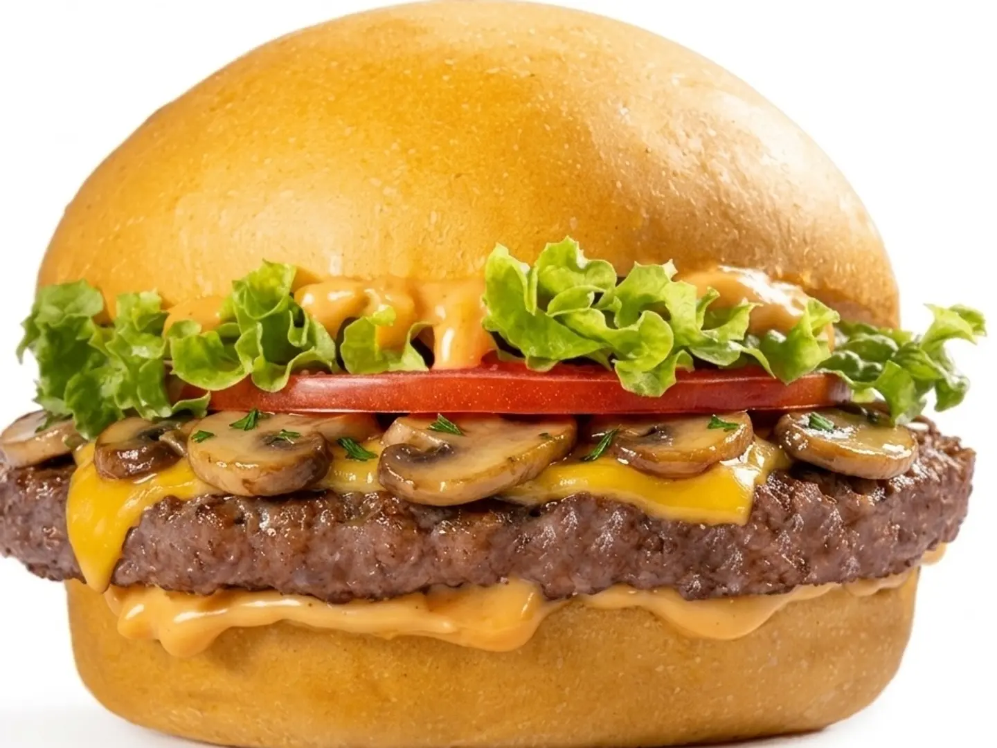 Mushroom Beef Burger