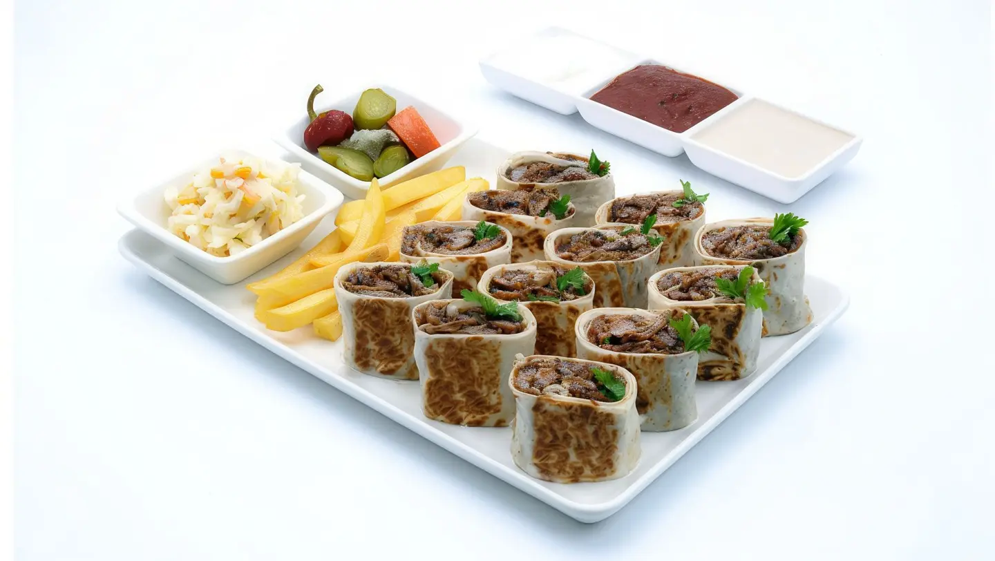 عربي شاورما لحم دبل